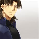  amakura_(am_as) fate/stay_night fate/zero fate_(series) kotomine_kirei male_focus simple_background smile solo 