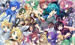  6+girls 66_(roro) absolutely_everyone ahoge akikoloid-chan akita_neru annotated aqua_eyes aqua_hair arm_warmers big_al black_hair blonde_hair blue_eyes blue_hair blue_scarf bow brown_eyes brown_hair cellphone daidou_(demitasse) detached_sleeves everyone fan flower formal glasses green_eyes green_hair grin gumi hair_bow hair_flower hair_ornament hair_ribbon hairclip hat hatsune_miku headphones headset highres hiyama_kiyoteru japanese_clothes kaai_yuki kagamine_len kagamine_rin kaito kamui_gakupo leon_(vocaloid) lily_(vocaloid) lola_(vocaloid) long_hair megurine_luka meiko midriff miriam multiple_boys multiple_girls nail_polish navel necktie nekomura_iroha open_mouth phone pink_hair ponytail prima primina red_eyes red_hair ribbon ryuuto_(vocaloid) scarf sf-a2_miki short_hair silver_hair skirt smile sonika suit sweet_ann thighhighs tonio twintails utatane_piko vocaloid vy1 vy2 yellow_eyes yowane_haku zettai_ryouiki 