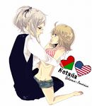  1girl america_(hetalia) axis_powers_hetalia bad_id bad_pixiv_id belarus_(hetalia) genderswap ponytail 