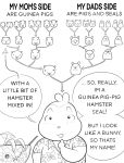 2023 4_fingers absurd_res alcohol aloha_shirt ambiguous_form ambiguous_gender ambiguous_species anatola_howard_(maroonracoon) anthro anthro_focus beverage biped black_and_white black_eyes black_text blush bunny_(anatola_howard) caviid clothed clothing comic container cup description dialogue digital_drawing_(artwork) digital_media_(artwork) directional_arrow domestic_pig ellipsis english_text exclamation_point family_tree finger_on_chin fingers flower flower_shirt front_view gesture glass group guinea_pig hi_res hybrid lagomorph lemon_slice leporid line_art looking_forward looking_up male mammal marine monochrome open_mouth open_smile orange_slice pattern_clothing pattern_shirt pattern_topwear pig_nose pinniped plant rabbit raised_hand rodent seal shirt simple_background small_ears smile solo_focus speech_bubble standing suid suine sus_(pig) text toony topwear umbrella_drink white_background white_body wide_eyed