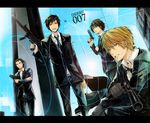  durarara! gun heiwajima_shizuo kadota_kyohei kishitani_shinra orihara_izaya weapon 