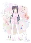  akiyama_mio bad_id bad_pixiv_id banned_artist black_hair blue_eyes blush clipboard flower hat k-on! large_syringe lilac long_hair medicine mirai_(macharge) nurse nurse_cap oversized_object pantyhose paper pill shoes smile solo stethoscope syringe very_long_hair white_legwear 