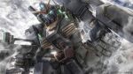  artist_request beam_rifle clenched_hand company_name copyright_notice energy_gun gundam gundam_battle_operation_2 gundam_mk_ii holding holding_weapon machinery mecha mecha_focus mobile_suit no_humans official_art open_hatch realistic robot science_fiction sunrise_(company) titans_(gundam) v-fin weapon zeta_gundam 