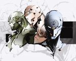  cyborg cyborg_ninja gray_fox ikuyoan metal_gear_(series) metal_gear_solid metal_gear_solid_2 metal_gear_solid_4 mr._x multiple_boys ninja official_style power_suit raiden 