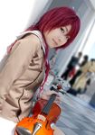  ayumi_(cosplayer) cosplay hino_kahoko instrument kiniro_no_corda lowres photo school_uniform serafuku violin 