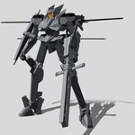  flag_custom gun gundam gundam_00 mecha no_humans simple_background solo weapon zefai 