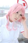  apron chunky cosplay haito nurse nurse_uniform photo pink_hair princess_princess yukata_mikoto 