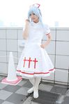  blue_hair cosplay kouno_tooru kouzuki_suzuka nurse nurse_uniform photo princess_princess 