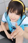  cosplay hair_ribbon hair_ribbons hairband kipi-san kneehighs kneesocks photo ribbon sailor sailor_uniform school_uniform serafuku suzumiya_haruhi suzumiya_haruhi_no_yuuutsu 