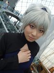  cosplay darker_than_black dress nomura_mizuho photo silver_hair yin 