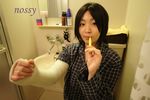  bathroom cast highres mikado pajamas photo toothbrush 