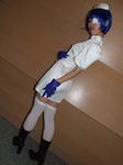  boots cosplay eyepatch gloves ikkitousen nurse nurse_uniform photo ryomou_shimei ryomou_shimei_(cosplay) sakura_marimo thigh-highs thighhighs 