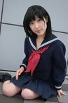  awatsuki_anzu cosplay footwear ichigo_100 ichigo_100_percent photo school_uniform serafuku socks toujou_aya 