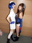  boots cosplay eyepatch gloves hair_ribbon hair_ribbons ikkitousen kan'u_unchou kan'u_unchou_(cosplay) kanu_unchou maid maid_apron maid_uniform momo nurse nurse_uniform panties photo real ribbon ryomou_shimei ryomou_shimei_(cosplay) sakura_marimo thigh-highs thighhighs underwear 