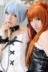  ayanami_rei blue_hair cosplay namada neon_genesis_evangelion photo saya saya_(cosplayer) soryu_asuka_langley 