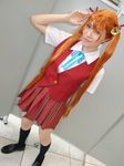  bell bells cosplay hair_ribbon hair_ribbons kagurazaka_asuna knee_socks kneehighs mahou_sensei_negima mahou_sensei_negima! photo ribbon rou rou_(cosplayer) school_uniform serafuku twintails 