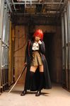  cosplay kipi-san photo red_hair shakugan_no_shana shana solo thighhighs 