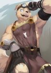  2019 absurd_res anthro biceps canid canine canis clothing digital_media_(artwork) dog fur hi_res male mammal muscular muscular_male solo t.y.stars 