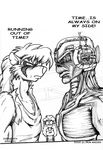  chip_n'death chipndeath cyborg eddie eddie_(chip_n'death) english_text female greyscale human iron_maiden male mammal monochrome rat rodent simple_background somewhere_in_time text 