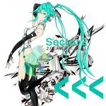  ass boots bridal_gauntlets green_eyes green_hair hatsune_miku hatsune_miku_(append) leg_lift long_hair looking_at_viewer lowres pict solo thigh_boots thighhighs twintails very_long_hair vocaloid vocaloid_append 