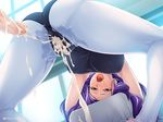  aftersex breasts censored cum cum_on_clothes fuyuno_reiko kagami kagami_hirotaka large_breasts lilith-soft long_hair milf nipples ochiru_hitozuma purple_hair red_eyes reiko_fuyuno sex swimsuit 