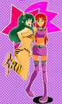  alien cartoon_network crossover dc_comics lum red_hair starfire teen_titans urusei_yatsura 