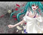  bad_id bad_pixiv_id beamed_eighth_notes eighth_note green_hair half_note hatsune_miku letterboxed long_hair musical_note quarter_note red_eyes shimeji_hachi solo tears twintails unhappy_refrain_(vocaloid) vocaloid 