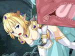  animated animated_gif blonde_hair blue_eyes caryo censored clenched_teeth dungeon_no_oku dungeon_no_oku_3:_elf_no_hime_majou_no_ou elf penis pointy_ears rape sex teeth thighhighs x-ray 