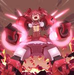  angry bad_id bad_pixiv_id bloomers bow bubble_skirt choker d: dress fighting_stance fusion gundam gundam_age gundam_age-1 gundam_age-1_titus hair_bow kaname_madoka magical_girl mahou_shoujo_madoka_magica mecha_musume mechanical_arm mechanical_arms mechanical_legs open_mouth parody pink_hair red_eyes short_hair short_twintails skirt solo standing tt_(poposujp) twintails underwear upskirt v-shaped_eyebrows 