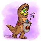  candy costume dinosaur food halloween holidays reptile scalie solo tinydeerguy 