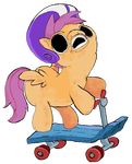  cub equine female feral friendship_is_magic mammal my_little_pony nightmare_fuel open_mouth pegasus scootaloo_(mlp) scooter solo soul_devouring_eyes tail what where_is_your_god_now wings young 