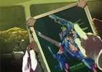  energy_gun gloves gun gundam gundam_zz_side_story:_mirage_of_zeon highres kenki_fujioka mecha tablet_pc weapon white_gloves z_ii_gundam zeta_gundam 