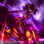  female izzy magic mammal motorcycle phantom_spirit_battle_academy solo sword unknown_artist weapon wulven_game_studios 