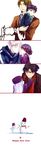  4boys age_regression emiya_kiritsugu fate/zero fate_(series) father_and_daughter hat highres illyasviel_von_einzbern kalalaka kotomine_kirei matou_kariya matou_sakura multiple_boys multiple_girls purple_hat red_scarf scarf snowman toosaka_rin toosaka_tokiomi turn_pale twintails uncle_and_niece younger 