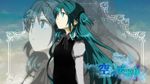  aqua_eyes aqua_hair hatsune_miku long_hair mariwai_(marireroy) sky twintails vocaloid 