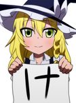  akeome blonde_hair bow braid face green_eyes hair_between_eyes hair_bow happy_new_year hat hat_bow jeno kirisame_marisa long_sleeves looking_at_viewer new_year simple_background single_braid smile solo touhou upper_body white_background white_bow witch witch_hat 