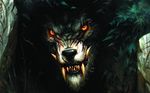  mammal red_eyes scar unknown_artist video_games wallpaper warcraft wei_wang were werewolf wolf worgen 