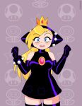  !? 1girl :t aged_up animal_ears animated animated_gif arm_hair bare_shoulders black_cape black_dress black_leotard blonde_hair blue_eyes blush boo_(mario) boo_mushroom bracelet breasts cape cleavage cleft_chin collared_cape constricted_pupils cross_cutout crown dress elbow_gloves elephant_fruit facial_hair fake_animal_ears fake_horns fang gloves goomba hair_over_one_eye highleg highleg_leotard highres hood hood_up hooded_dress horns jewelry large_breasts latex latex_dress leather_dress leotard long_hair looking_at_viewer mario_(series) mario_power_tennis mario_tennis mini_crown mustache nico-neko pants pink_gemstone pink_nose power-up purple_cape purple_dress purple_leotard purple_pants rock_mushroom sharp_teeth skull_brooch small_breasts smile smoke solo sparkle spiked_belt spiked_bracelet spikes strapless strapless_leotard striped_clothes super_mario_bros._wonder super_mario_galaxy surprised teeth transformation vertical-striped_clothes warupeach 