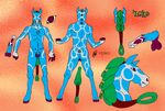  anthro british ceffyl_dwr celtic druid elemental english equine foreign_language fursona gaelic hair horse irish kelpie long_hair magic_user male medieval model_sheet mythology non_sexual_nude nude odd_colors pagan penis ponytail purple_balls scottish tribal_spellcaster uisce undine water water_elemental water_horse water_pattern welsh 