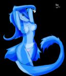  anthro blue blue_body blue_eyes blue_hair breasts female hair hi_res kate nipples nude sergal solo 