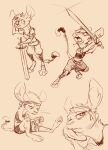 2025 animancer bandage blood bodily_fluids damage dipodid hi_res jerboa luck_(animancer) mammal melee_weapon rodent sketch sword weapon