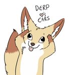  &hearts; amad_no_moto amazing anthro canine cute derp ears fennec fox fur mammal plain_background solo unknown_artist wall_eyed white_background white_fur 