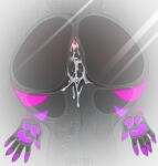 against_surface animal_genitalia anthro anus ass_on_glass bodily_fluids butt chatski claws cum cum_in_ass cum_in_slit cum_inside cum_on_fur digital_media_(artwork) fur genital_fluids genital_slit genitals glass grey_body grey_fur hi_res machine male messy on_glass pawpads pink_body pink_claws pink_fur presenting presenting_hindquarters protogen purple_body purple_fur purple_pawpads sen_(sen_1604) solo tail water wet wet_body wet_fur