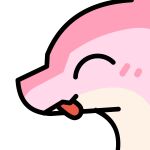 1:1 absurd_res alpha_channel animate_inanimate anonymous_artist cerisey dragon european_mythology female feral fin green_eyes hi_res horn inflatable living_inflatable membrane_(anatomy) membranous_wings mythological_creature mythological_scalie mythology pink_body pool_toy scalie solo telegram_sticker western_dragon wings wyvern