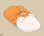 2023 ambiguous_gender anthro belly big_belly big_butt black_eyes black_shell blorp_(artist) brown_nose buckteeth butt colored digital_media_(artwork) hi_res huge_belly huge_butt hyper hyper_belly hyper_butt immobile mario_bros morbidly_obese morbidly_obese_ambiguous morbidly_obese_anthro multicolored_body navel nintendo obese obese_ambiguous obese_anthro orange_body orange_tail overweight overweight_ambiguous overweight_anthro scut_tail shaded shell short_tail signature simple_background sitting skedaddler solo super_mario_bros_wonder tail tan_background tan_cheeks teeth three-quarter_view two_tone_body white_body
