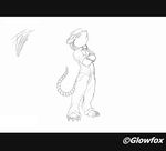  and arms black black_and_white clothing crossed crossed_arms general glowfox male mammal media monochrome pants paws rat rated rodent sketch solo standing sweater tail traditional traditional_media white 