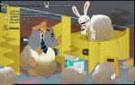 absurd_res anthro balled_up_diaper bathroom big_diaper blush bodily_fluids bottomwear bottomwear_down brown_body brown_fur bucket canid canine canis clean_diaper cleaning_tool clothed clothing container curse dialogue diaper diaper_fetish diaper_only diaper_package domestic_dog duo english_text feces feet floor fur genital_fluids grunting hat hat_off head_tuft headgear headwear hi_res hook huge_diaper humor hyper_diaper lagomorph leporid male male/male mammal max_(sam_and_max) mop necktie nervous nervous_smile onomatopoeia open_mouth pants pants_down partially_clothed pawpads paws pooping poopy_diaper public_diaper_use public_restroom rabbit restroom_stall sam_and_max samuel_dog smelly smile soiled_diaper soiling soiling_diaper sound_effects stink_fumes stinky_diaper suit suit_and_tie sweat sweatdrop teeth tenerius text tile tile_floor toilet toilet_paper tongue topless tuft unclean_diaper urine used_diaper wearing_diaper wet_diaper wet_floor_sign wetting wetting_diaper white_body white_diaper white_fur