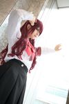  armband atlus cosplay highres kaminariko kirijou_mitsuru persona persona_3 photo red_hair redhead school_uniform serafuku 