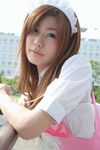  adachi_mikki anna_miller&#039;s anna_miller's apron cosplay photo waitress 