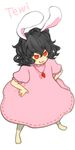  :3 hands_on_hips inaba_tewi red_eyes solo touhou yukizen 